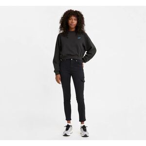 Levis 721 Women's Mid‎ Rise Skinny Ankle Utility Blue Jeans Denim Cargo Size 25